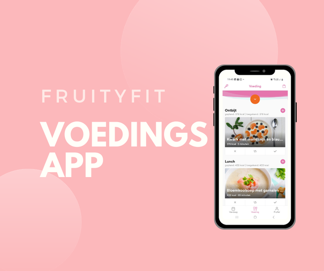 FruityFit Food tracking app 1 jaar