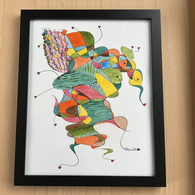 Autumn Leaves in a Stream