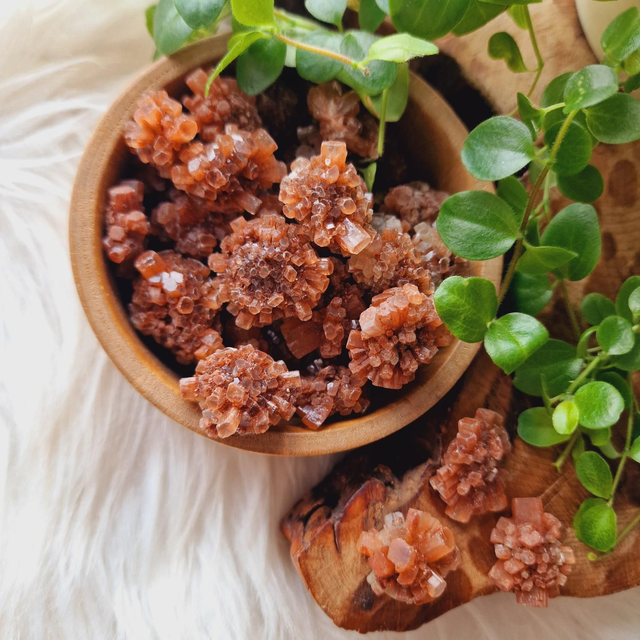 Orange Aragonite Raw