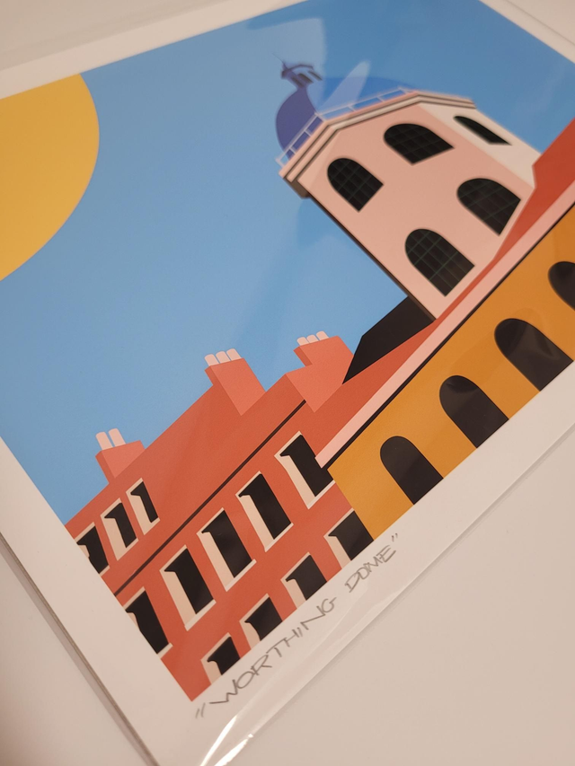 Worthing Dome Signed Giclée A4 Print - JP-114