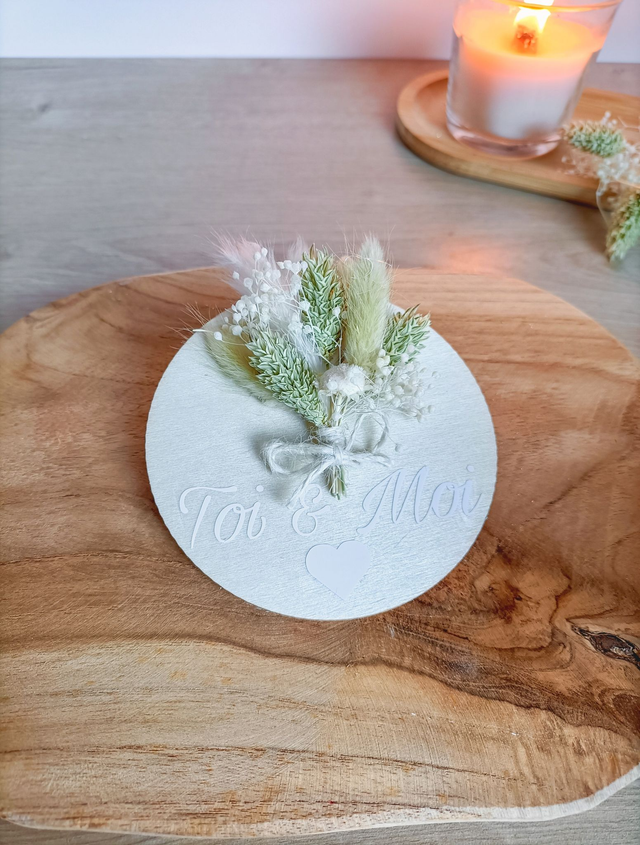 Magnet Vert Sauge - "Toi &amp; Moi"