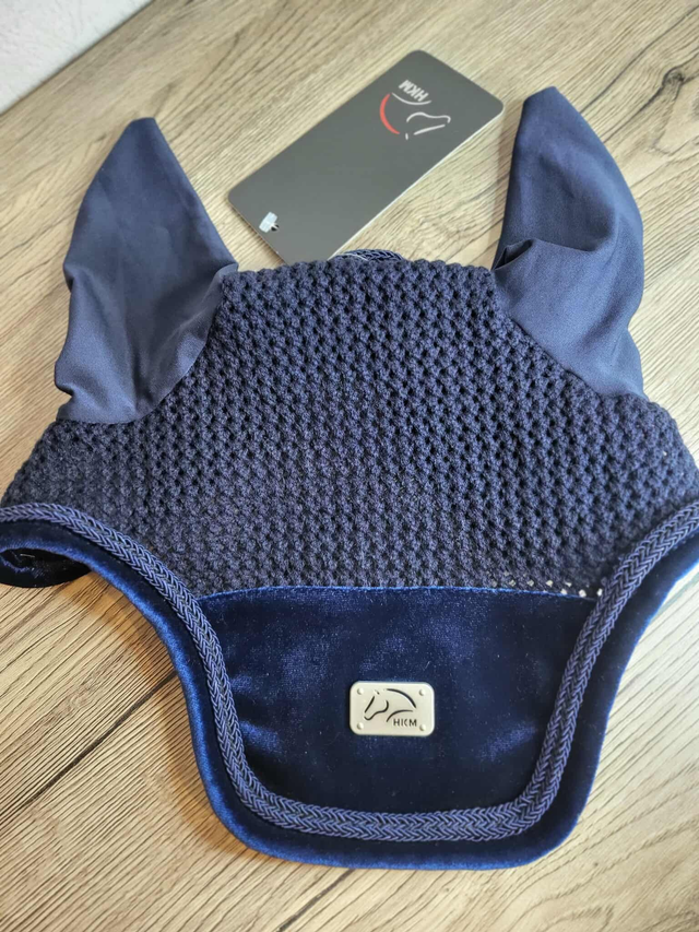 Bonnet HKM Mellow Velvet – Marine – Taille Full – Neuf (destockage)