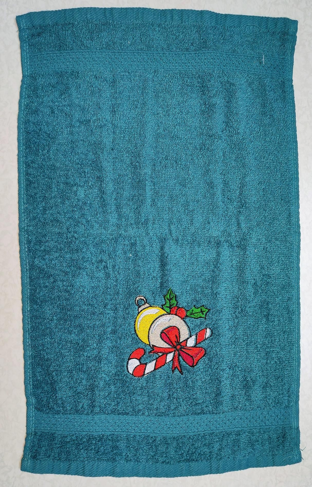 Serviette boules noël 