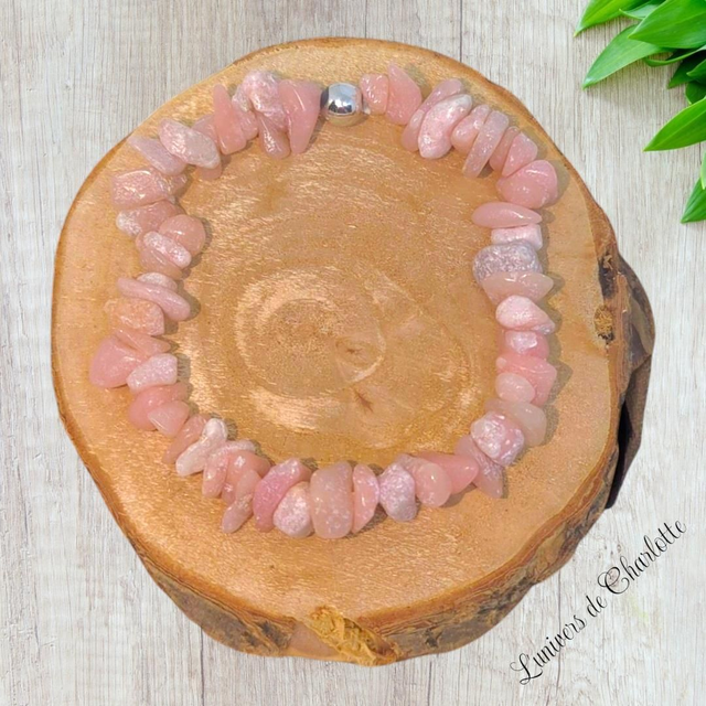 Bracelet "Opale rose" - Baroque - BR-207