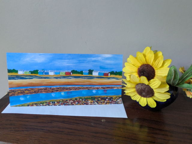 Beach huts at Findhorn, Scotland