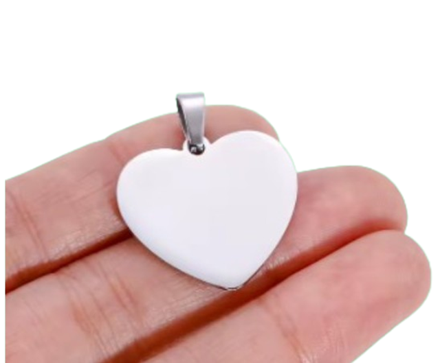 pendentif cœur ROSA ETERNA or/argent