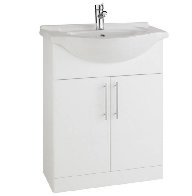 Kartell Impakt Vanity Unit with Basin – White Gloss