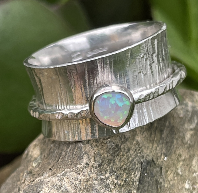 Gemstone Spinner Ring