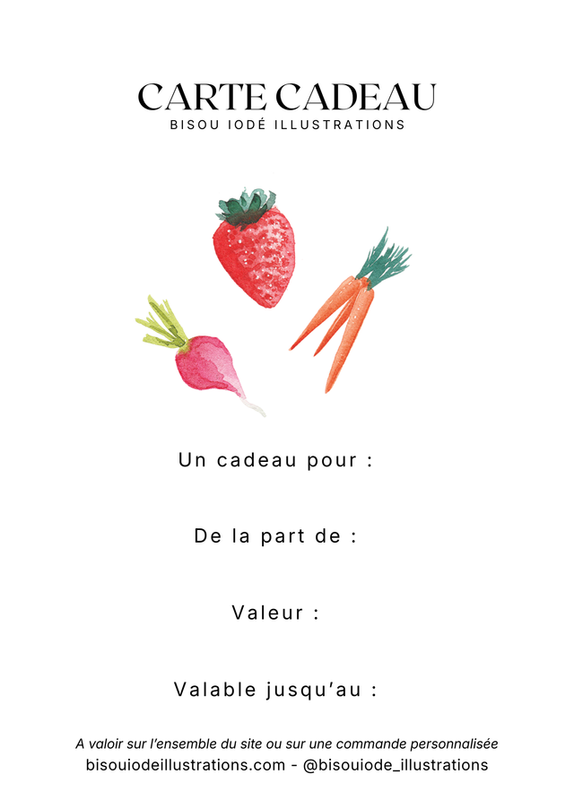 Carte cadeau Primeur