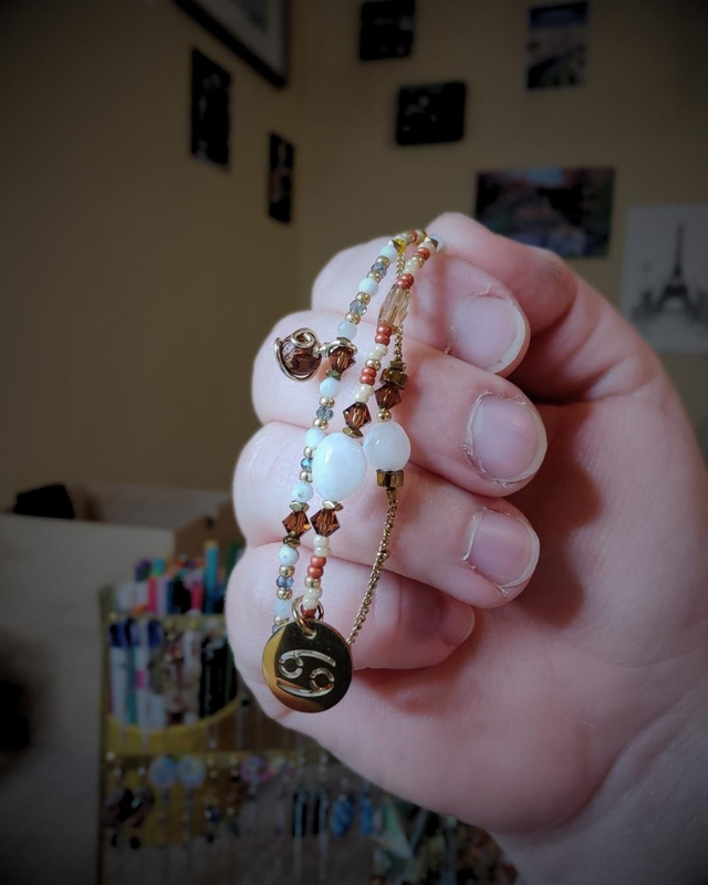 Bracelet Astro Cancer & Pierre de Lune