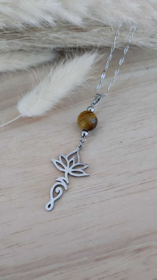 Collier "Lumière" Oeil de tigre