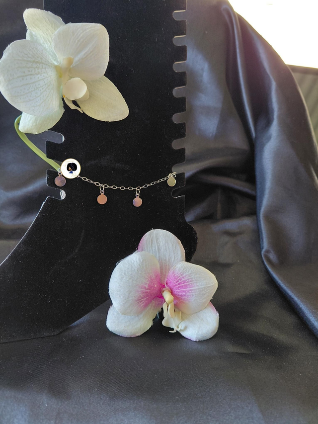 Chaîne maille pampille Argenté 