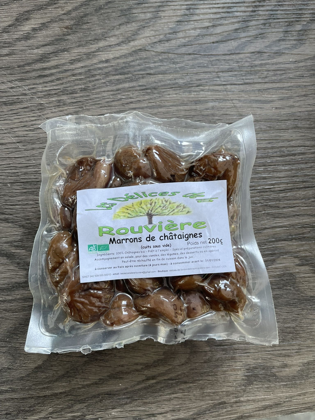 Châtaignes entières (marrons) 200g