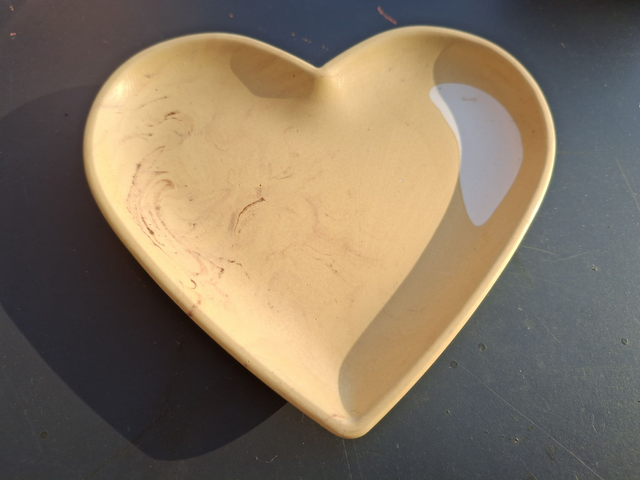Plat en forme de coeur