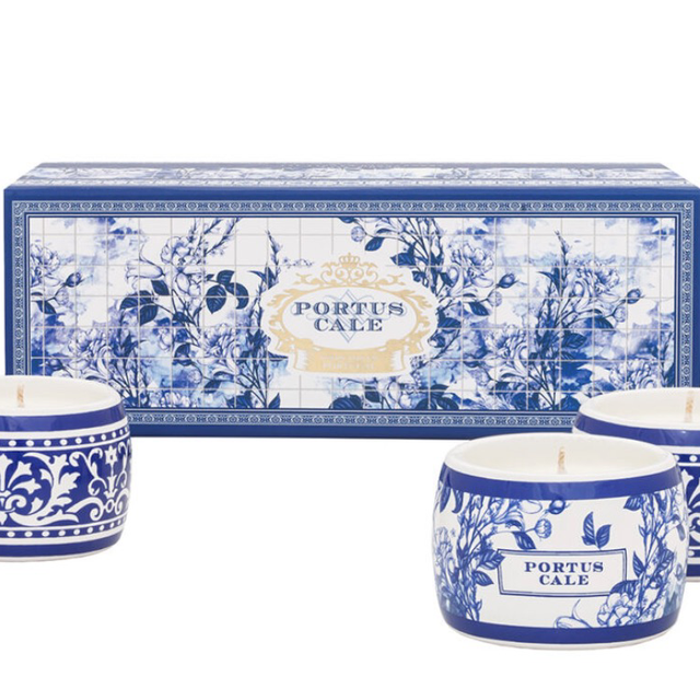 Portus cale set velas GOLD &amp; BLUE