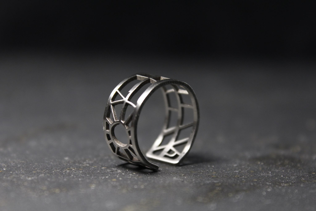 Paris  champs Elysées et place de l'étoile | Bague | Inox | Dedale
