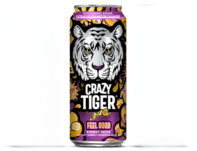 Crazy Tiger Feel Good Ananas / Banane / Extrait de Graines de Chanvre 500ml