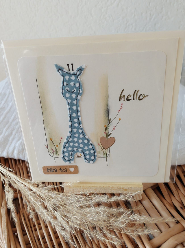 Carte naissance "Girafon"