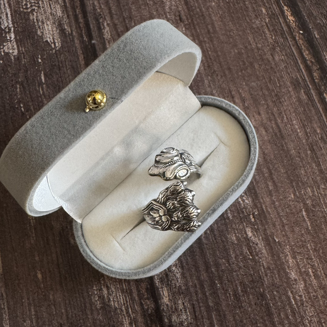 Bague PIÈCE RARE NAPOLÉON III pince à sucre 