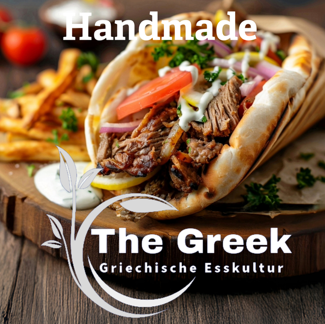 25 Pita Falafel VEGAN mit Hummus creme,Tomaten,Zwiebeln,Pommes frites