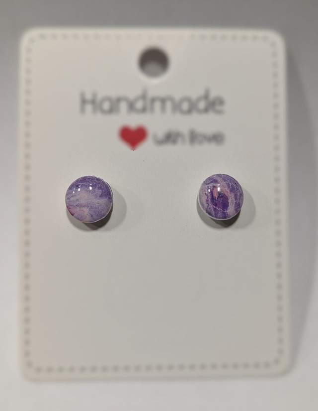 Boucles d'oreilles petite puce Nébuleuse