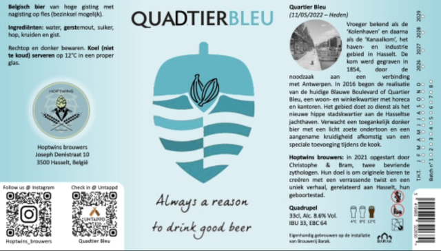 4. Quadtier Bleu (quadrupel)