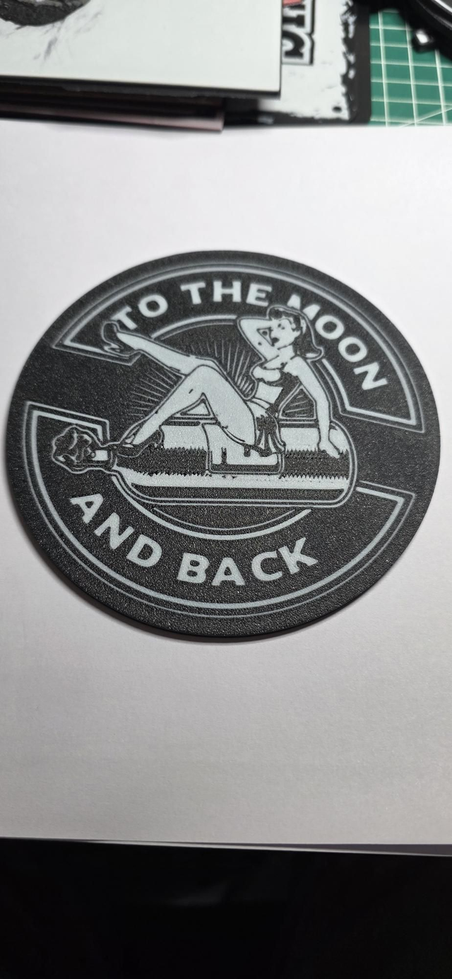 Plaque to the mon and back vintage 3