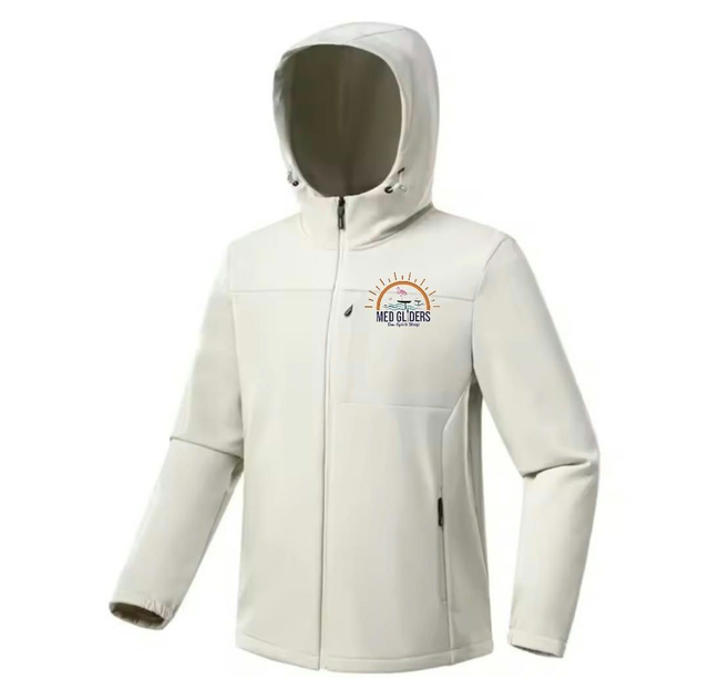 Veste Coupe vent Homme, Blanche, Med'gliders