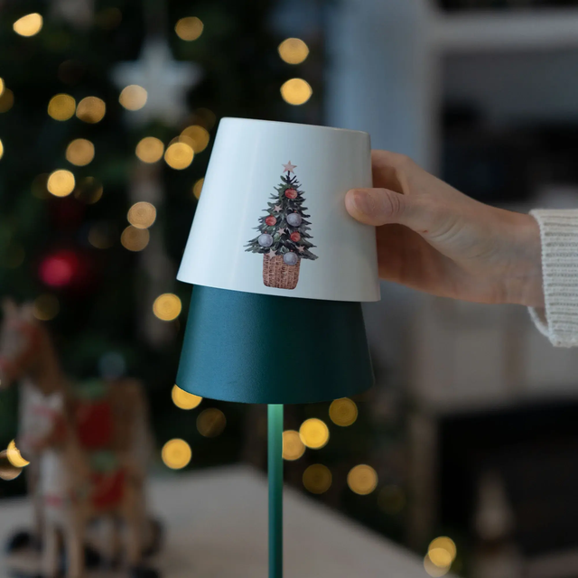 Zafferano Poldina Abat jour métallique Christmas