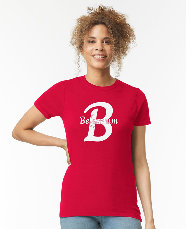 Belgarum Womens Softstyle Ringspun T-Shirt - Red
