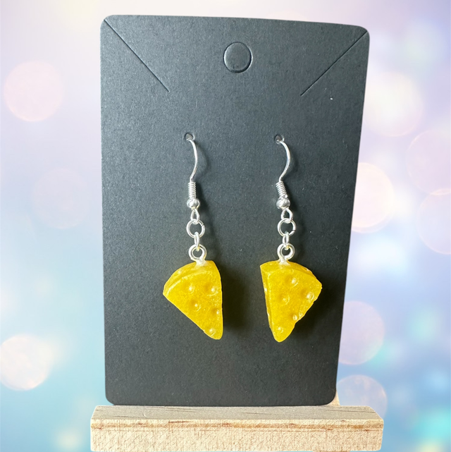 Cheese Wedge Earrings