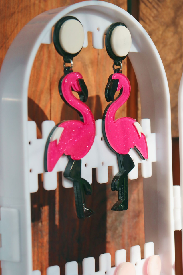 Boucles d&#039;oreille • Flamingo