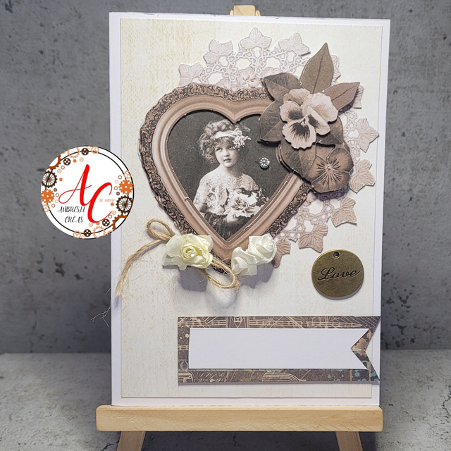 Carte Double _ Vintage portrait V.3