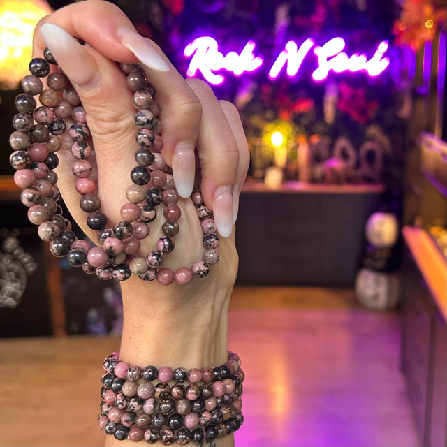 Rhodonite 6mm Bracelet