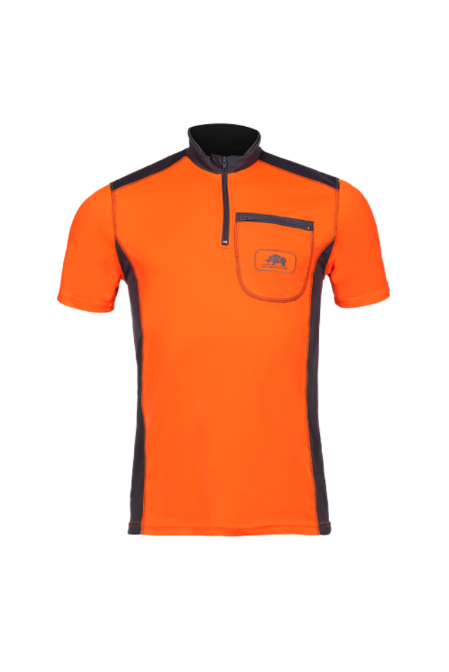 Funktionsshirt kurz arm orange 