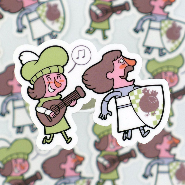 Single Sticker - Holy Grail - Sir Robin - ca. 5x5 cm   