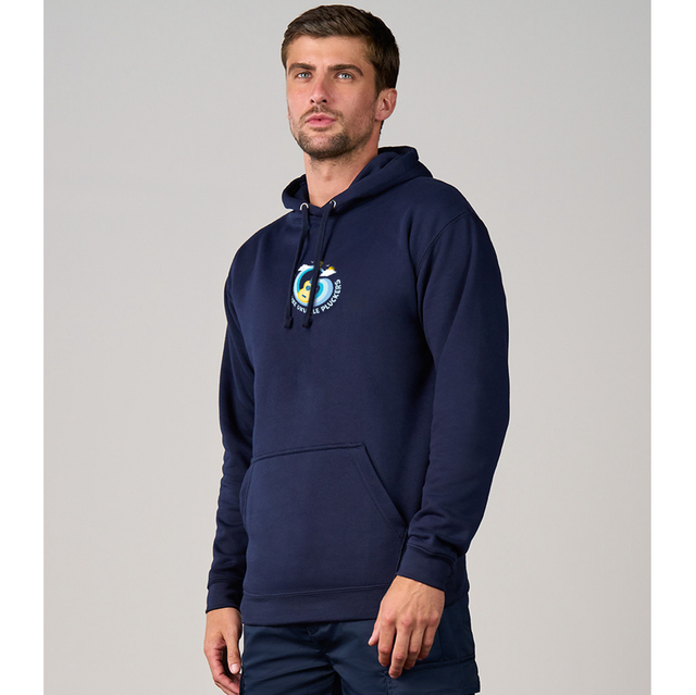 Unisex Navy Blue 'Ilfracombe Ukulele Pluckers' Member Hoodie