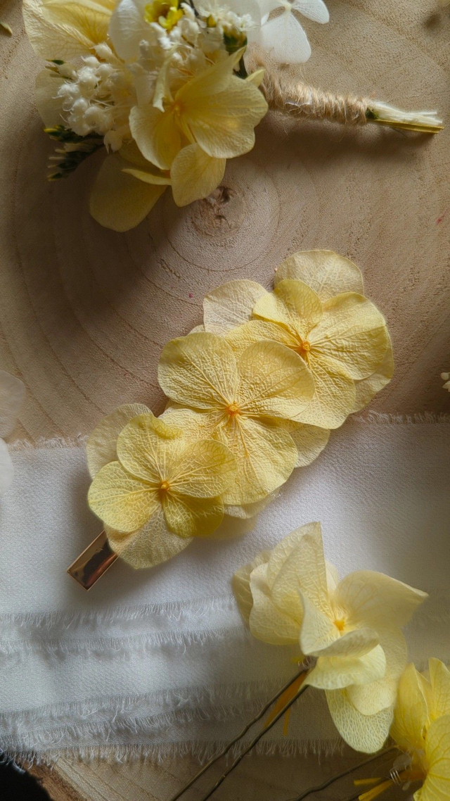 Barrette croco - Lemon Fizz