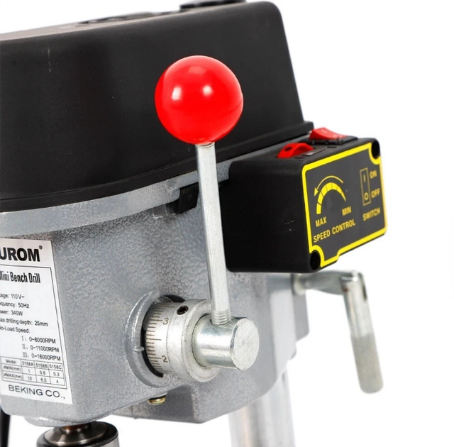 Mini perceuse a colonne grande vitesse 340w mandrin de perçage 1-10mm + accessoi