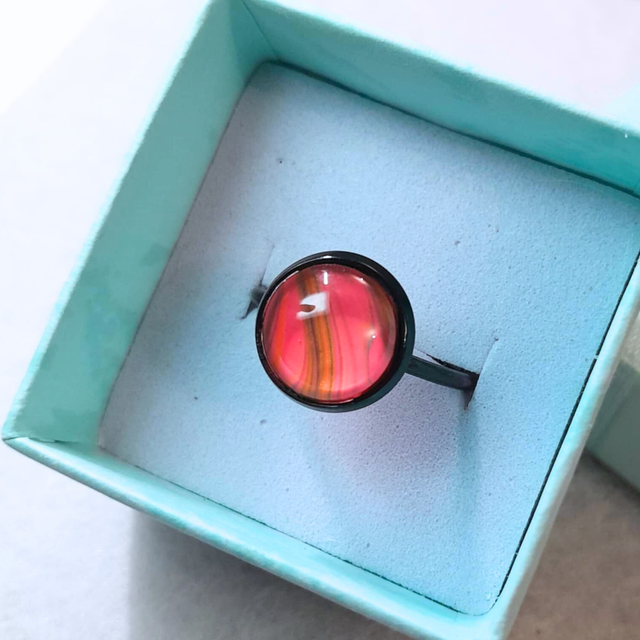 FUSION NOCTURNE - Bague ajustable - Métal noir