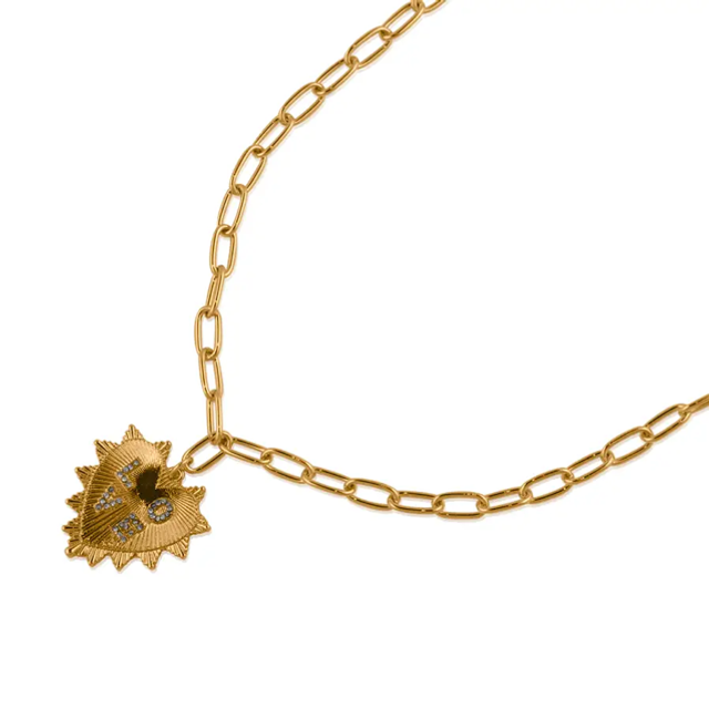 Gold Love Charm Necklace 