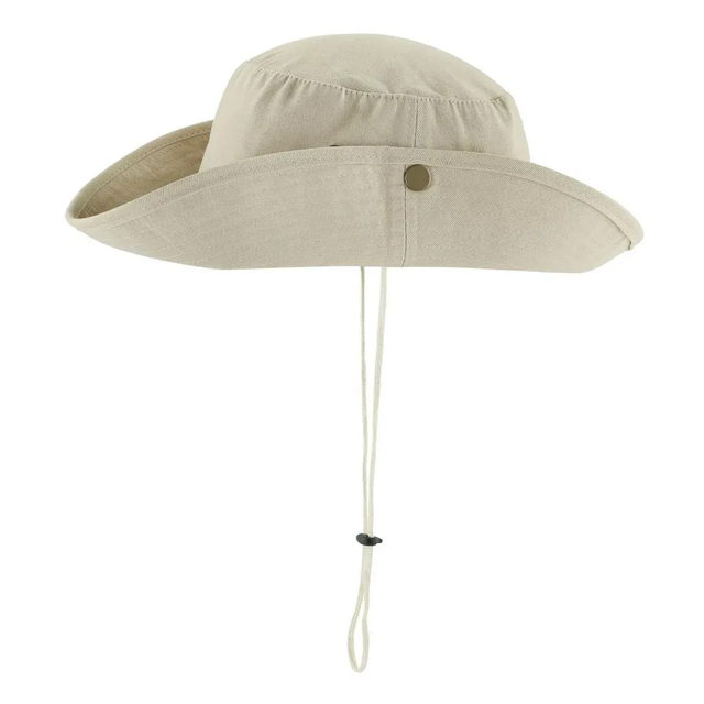 Gorro Tipo Pescador Beige 100% Algodón