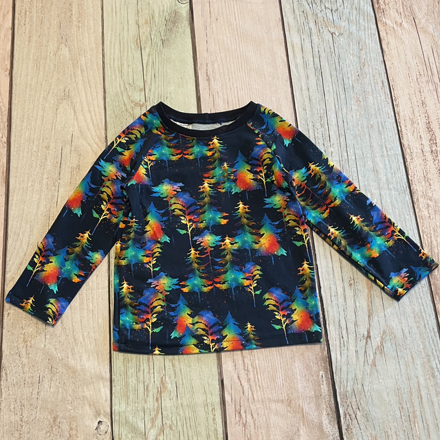Langarmshirt, Größe 98, Wald