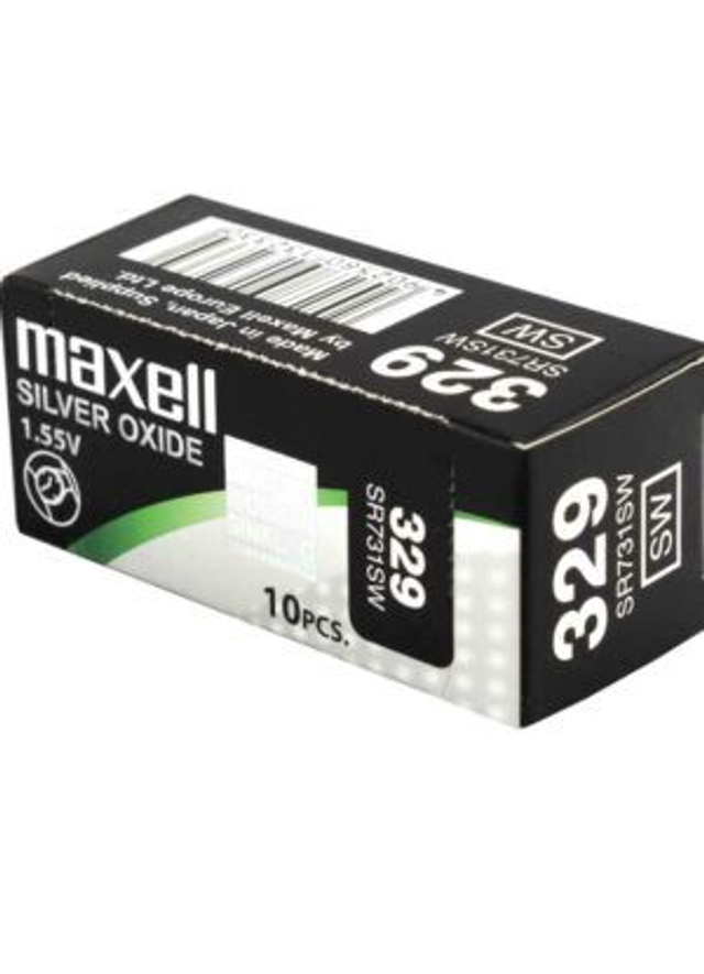 329 (SR731SW) Maxell Watch Battery (Pack 10)