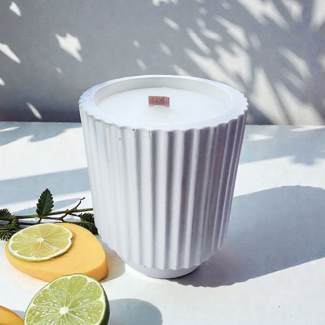 Mango &amp; Zest Wood wick Candle 120g  