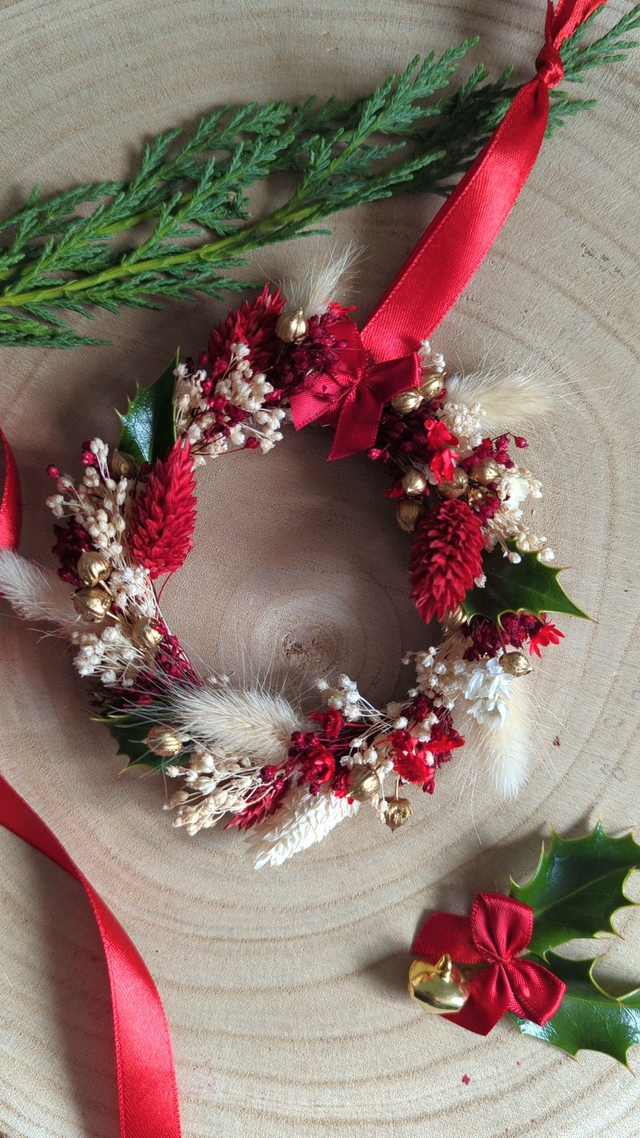 Couronne de Noël - Magie rouge