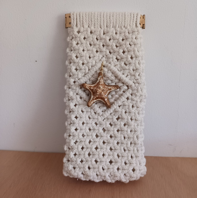 Etui à lunettes macramé "Estrella de mar"