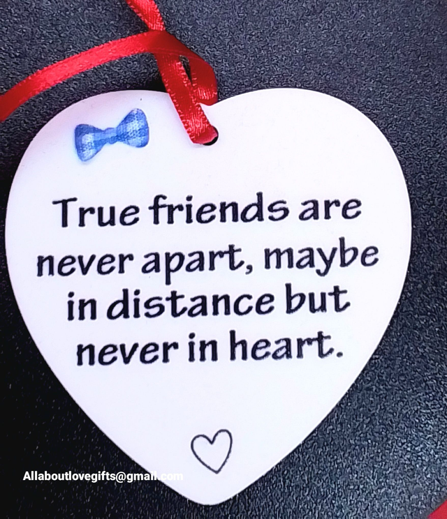 Friends Thoughtful Words Plaque Quote True Friends