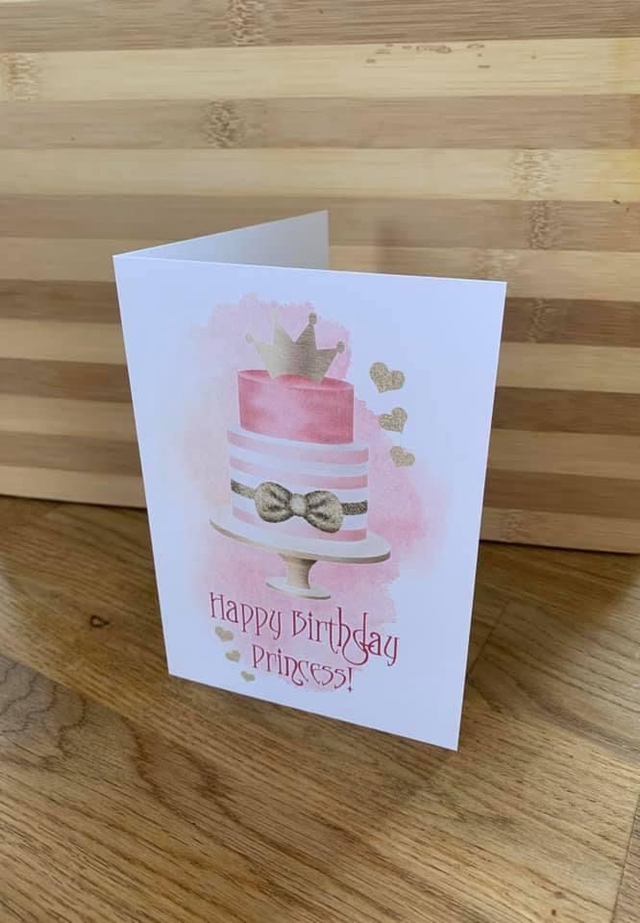 Happy birthday princess card