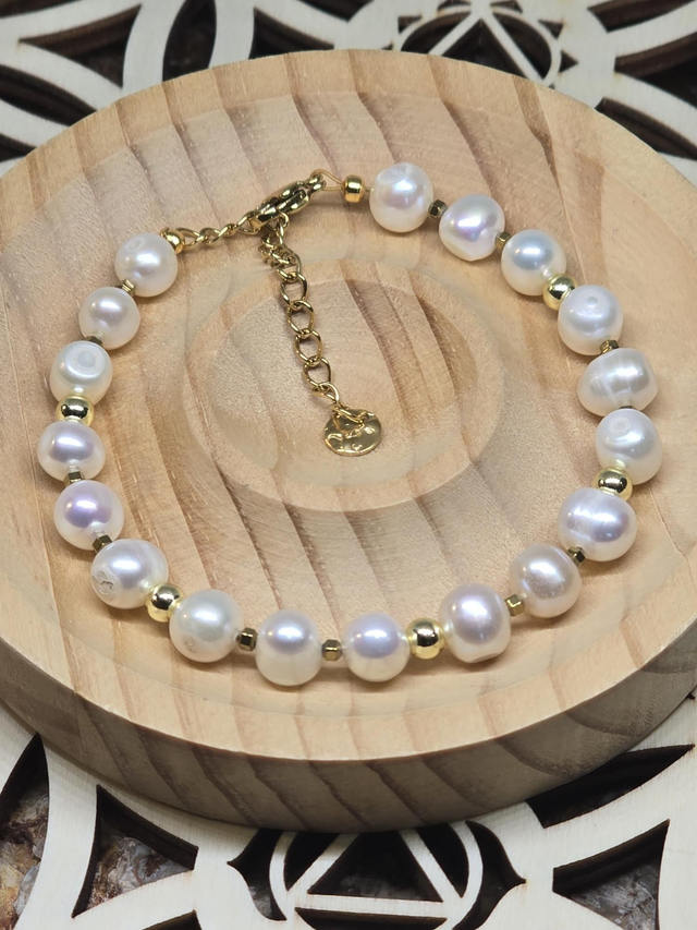 Bracelet Perle de culture d'eau douce 0,7 cm